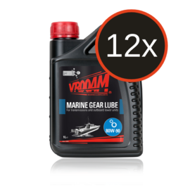 12x VROOAM Marine Gear Lube - 1 liter fles - SAE 80W-90 (staartstuk olie)